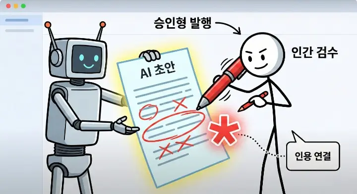 승인형 발행의 필요성을 강조하는 이미지